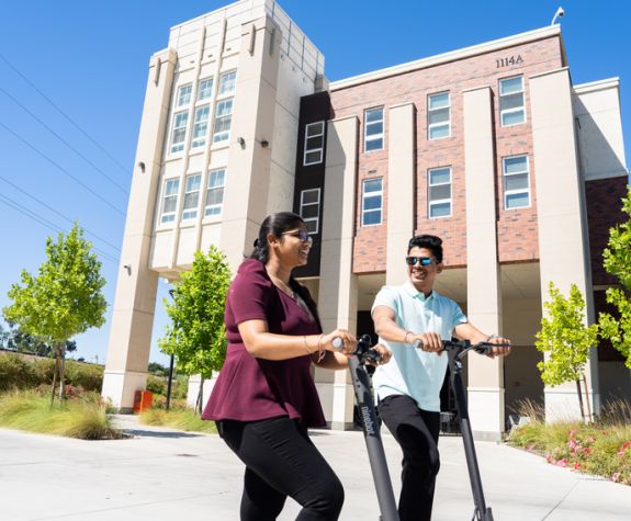 students in front of calaveras